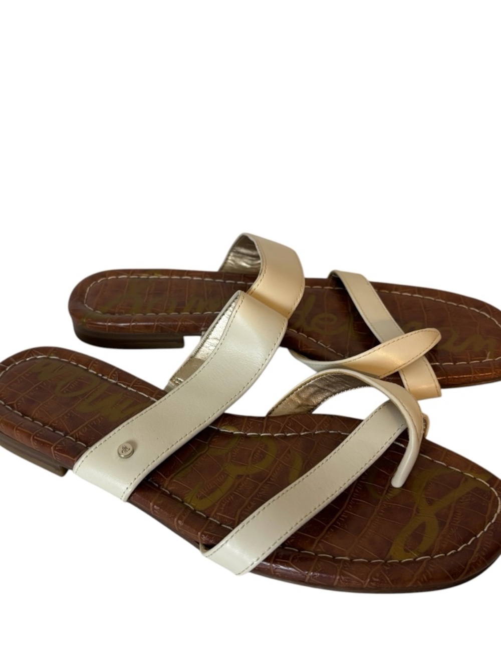 Sam Edelman Bernice sandals Leather Toe Loop Women’s Size US 7.5 M EU 37.5